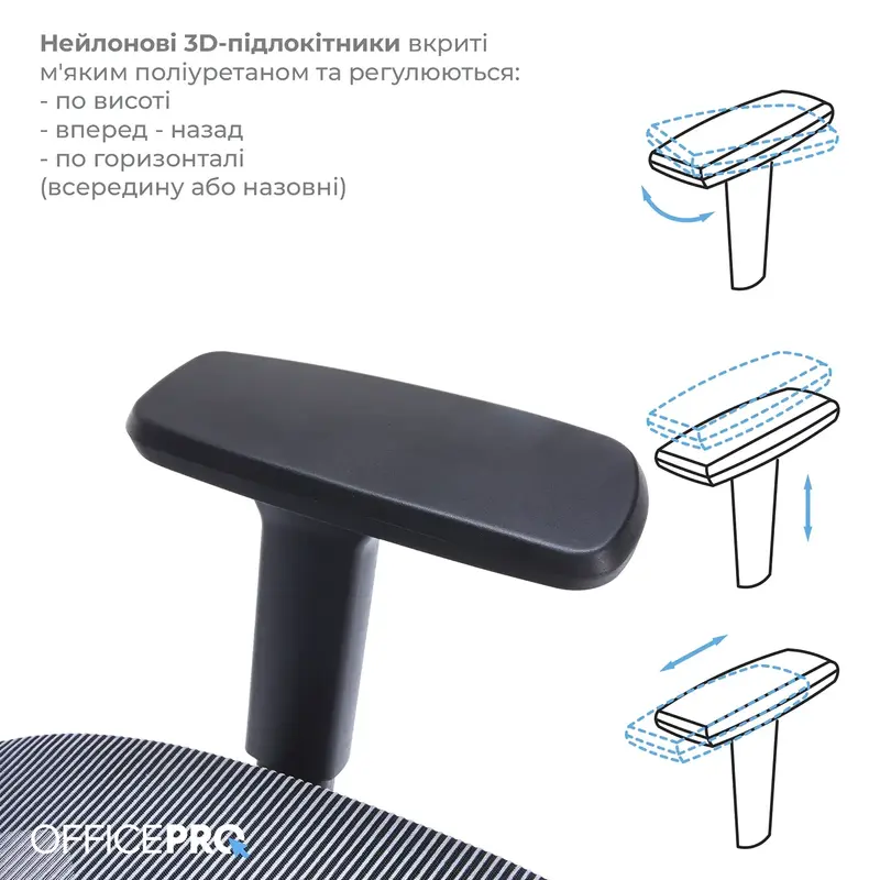 Кресло офисное Officepro Balance OC620-B-DG-DG Black/Dark Gray - фото - №11