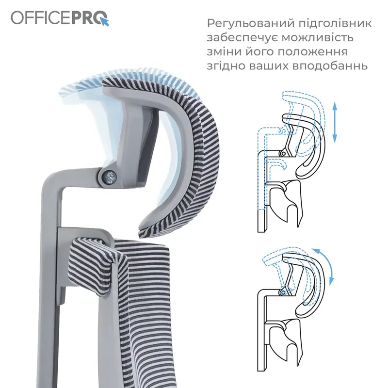 Крісло офісне Officepro Balance OC620-G-DG-DG Gray/Dark Gray - фото - №9