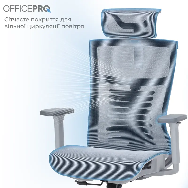 Крісло офісне Officepro Balance OC620-G-DG-DG Gray/Dark Gray - фото - №7