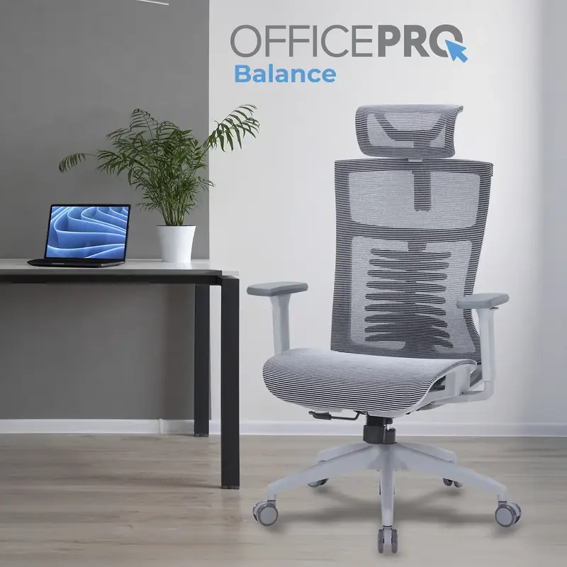 Крісло офісне Officepro Balance OC620-G-DG-DG Gray/Dark Gray - фото - №6
