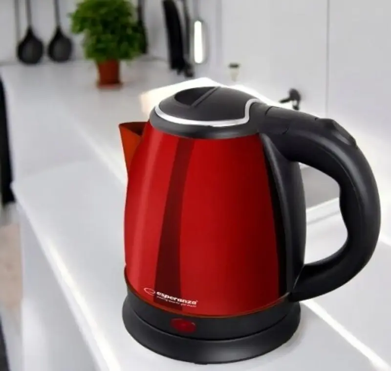 Електрочайник ESPERANZA Kettle Parana 1.0 л, Red, обмінна гарантія, EKK128R - фото - №2
