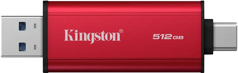 Зовнiшнiй SSD Kingston Dual Portable 512GB (SPSD/512GB) USB 3.2 Gen 2 Type-C/Type-A - фото - №1