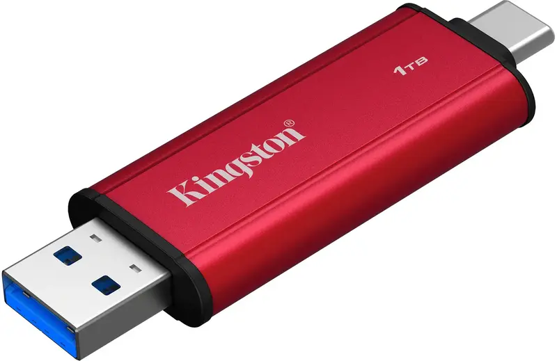 Зовнiшнiй SSD Kingston Dual Portable 1TB (SPSD/1TB) USB 3.2 Gen 2 Type-C/Type-A - фото - №3