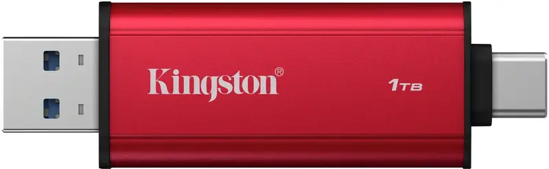 Зовнiшнiй SSD Kingston Dual Portable 1TB (SPSD/1TB) USB 3.2 Gen 2 Type-C/Type-A - фото - №1