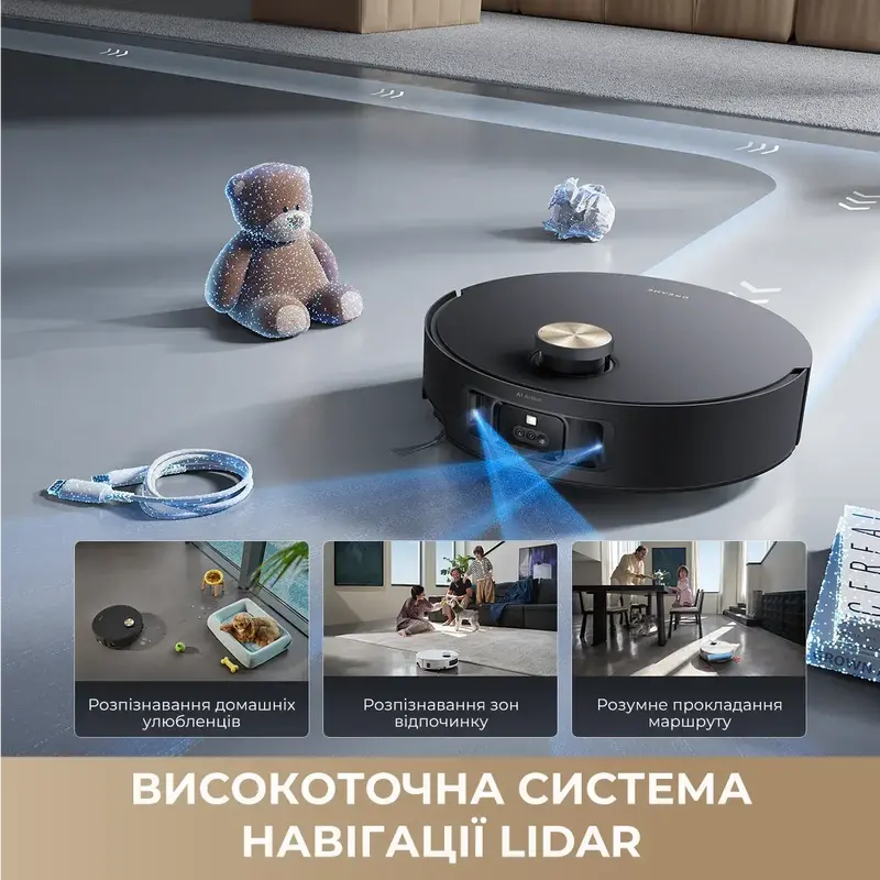 Робот-пилосос миючий Dreame Aqua 10 Roller Black - фото - №23