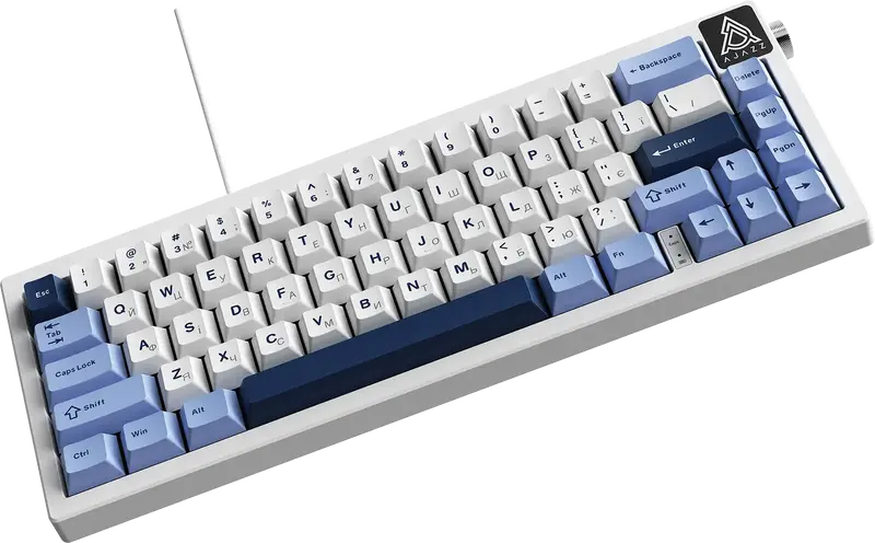 Клавіатура Ajazz AK650 Sea Salt Switch White USB-C (AK650-SS-BWB) - фото - №4