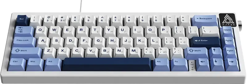 Клавіатура Ajazz AK650 Sea Salt Switch White USB-C (AK650-SS-BWB) - фото - №3