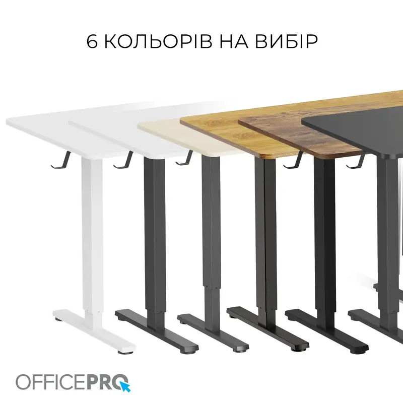Стіл з електро регулюванням висоти Officepro ODE1470LWB Light Wood/Black - фото - №11