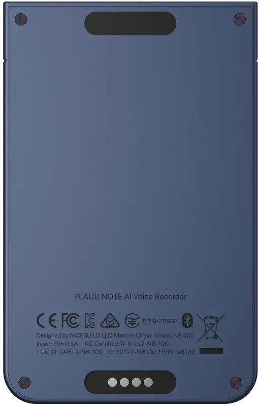 Диктофон Plaud AI Note Navy Blue NB-100-NB - фото - №1