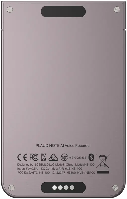 Диктофон Plaud AI Note Starlight NB-100-ST - фото - №2