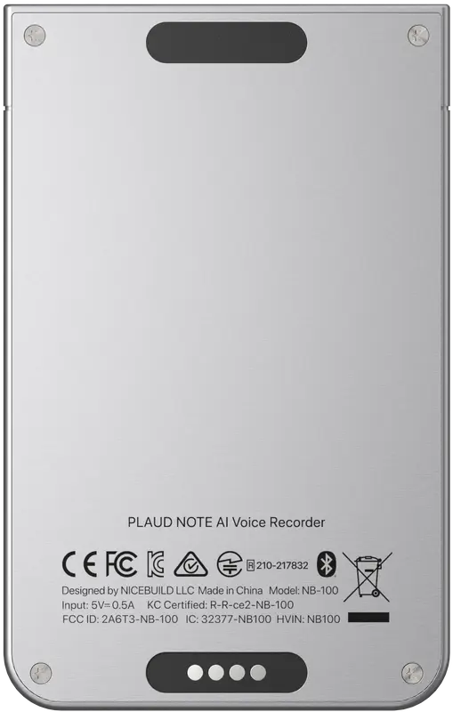 Диктофон Plaud AI Note Silver. Купити Диктофон Plaud AI Note