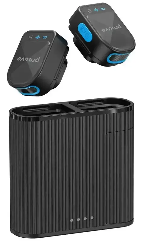 Бездротовий петличний мікрофон Proove DualCast black - фото - №1