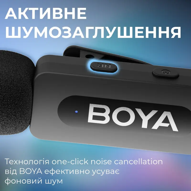 Беспроводной петличный микрофон BOYA BY-V3 combo Type-C/Lightning Black - фото - №11