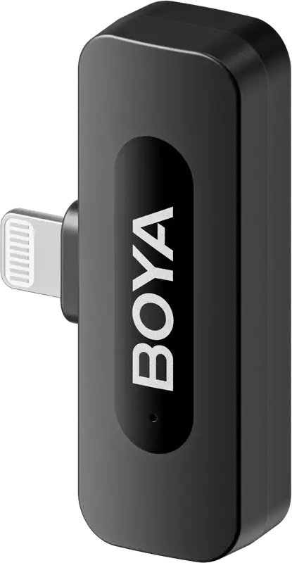 Беспроводной петличный микрофон BOYA BY-V3 combo Type-C/Lightning Black - фото - №4