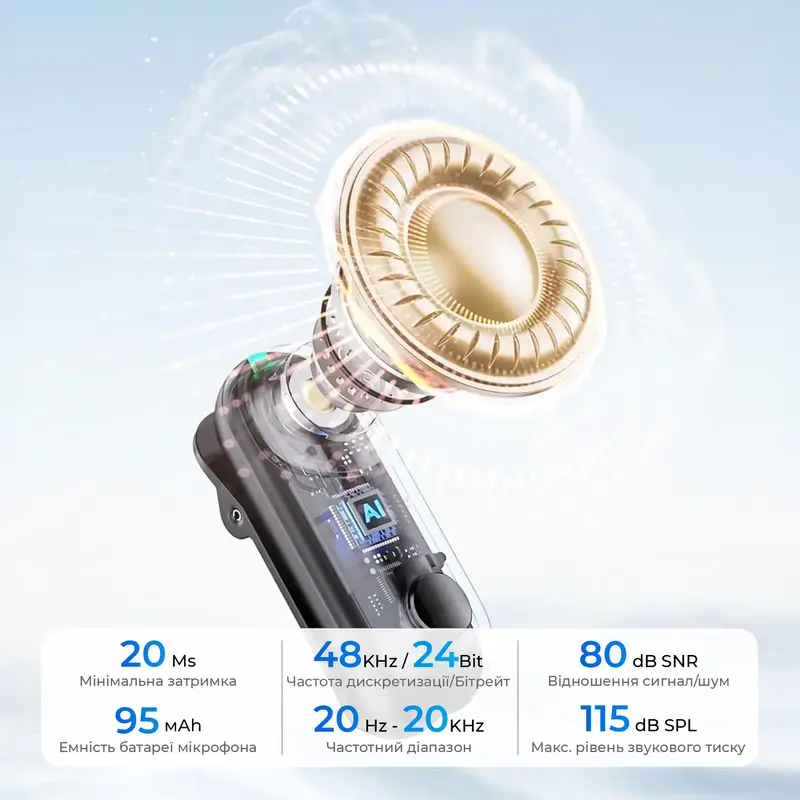 Бездротовий мікрофон BOYA Magic-05 Type-C Black - фото - №11