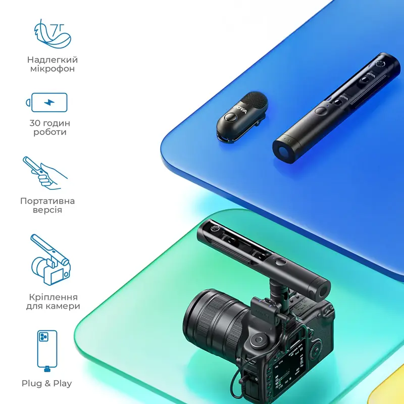 Бездротовий мікрофон BOYA Magic-05 Type-C Black - фото - №8