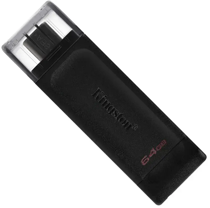 USB-Flash Kingston 64GB DataTraveler USB Type-C (DT70/64GB) - фото - №0