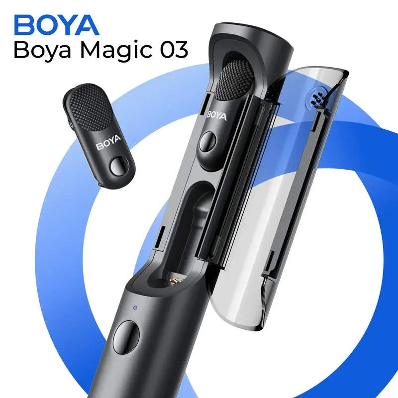Бездротовий мікрофон BOYA Magic-07 Type-C/TRS Black - фото - №2