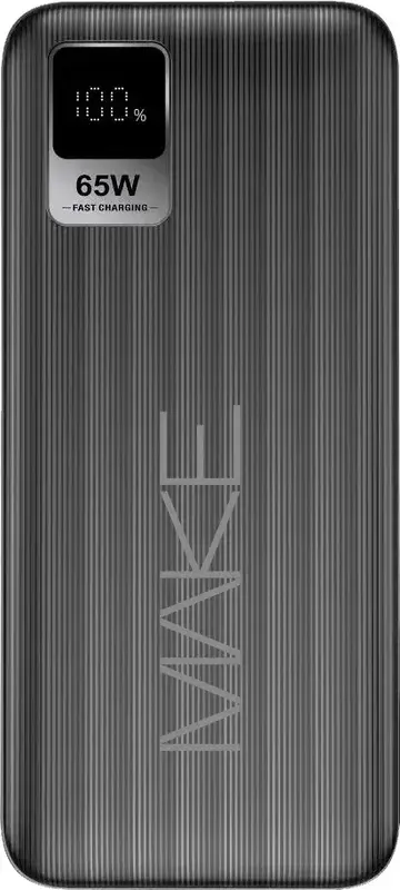 Порт.ЗП MAKE 30000 mAh 65W PD+QC (Чорний) - фото - №0
