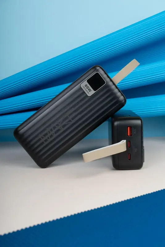 Порт.ЗП MAKE 30000 mAh 65W PD+QC (Чорний) - фото - №3