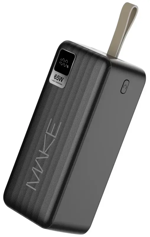 Порт.ЗП MAKE 30000 mAh 65W PD+QC (Чорний) - фото - №2