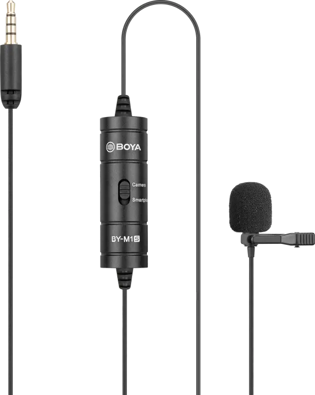 Универсальный петличный микрофон BOYA BY-M1S Black - фото - №1