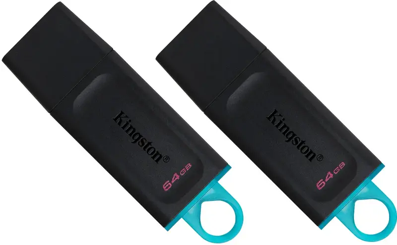 USB-Flash Kingston Exodia 2х64Gb черная (DTX/64GB-2P) - фото - №0