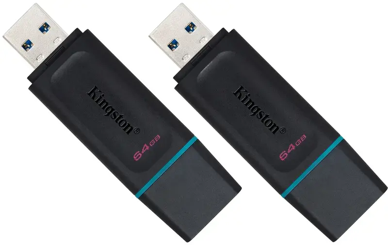 USB-Flash Kingston Exodia 2х64Gb черная (DTX/64GB-2P) - фото - №1