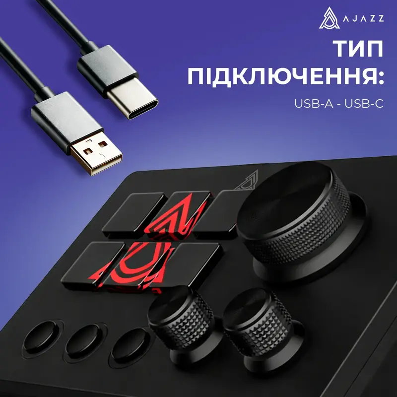 Контролер для стримінгу Ajazz AKP03E USB Black - фото - №6