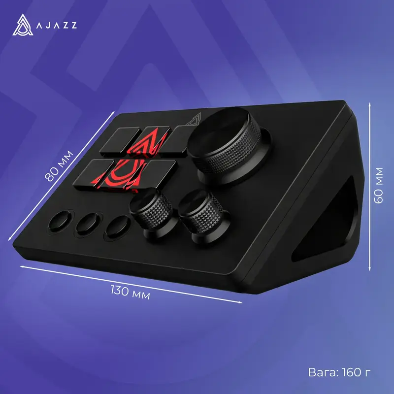 Контролер для стримінгу Ajazz AKP03E USB Black - фото - №15