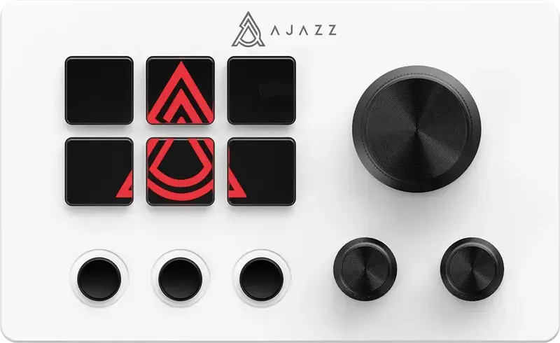 Контролер для стримінгу Ajazz AKP03E USB White - фото - №0