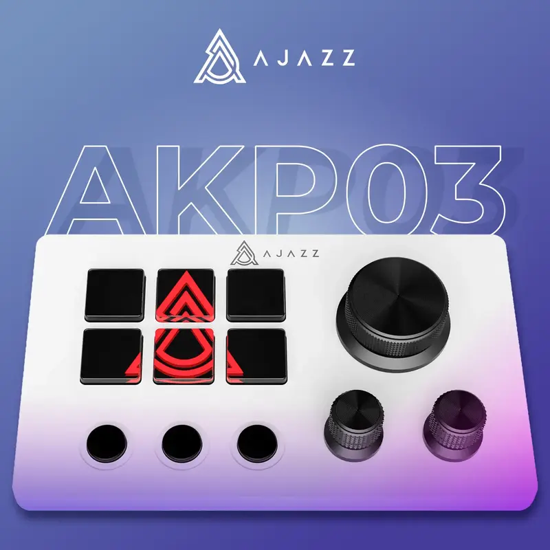 Контролер для стримінгу Ajazz AKP03E USB White - фото - №5