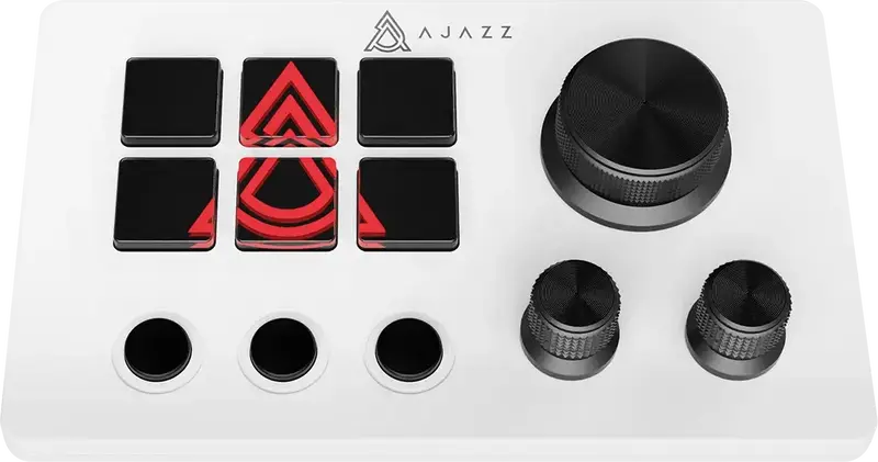 Контролер для стримінгу Ajazz AKP03E USB White - фото - №1