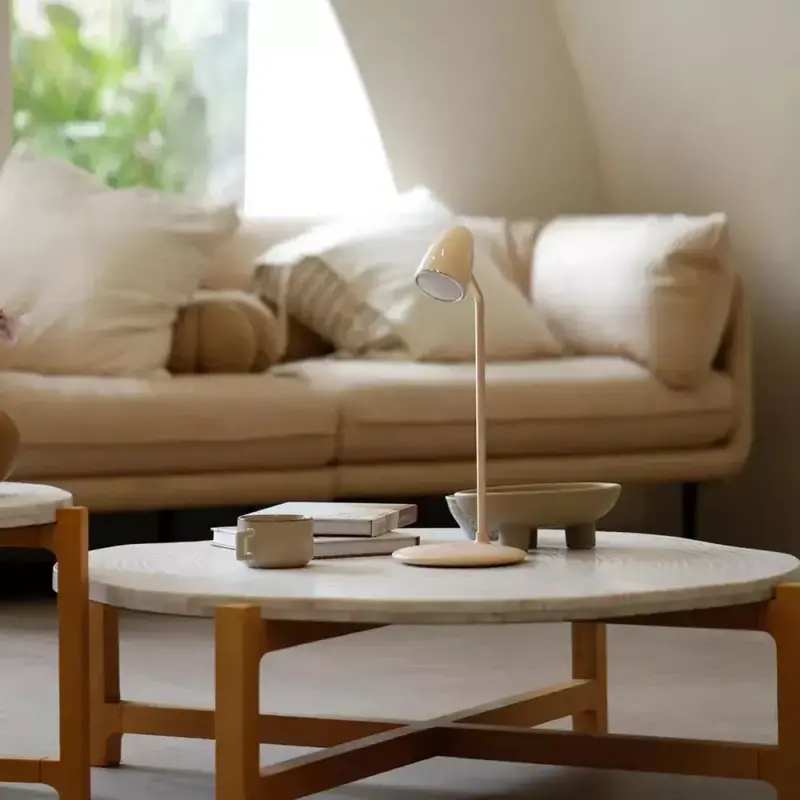 Настільна лампа з бездротовою зарядкою Proove Modern beige - фото - №7