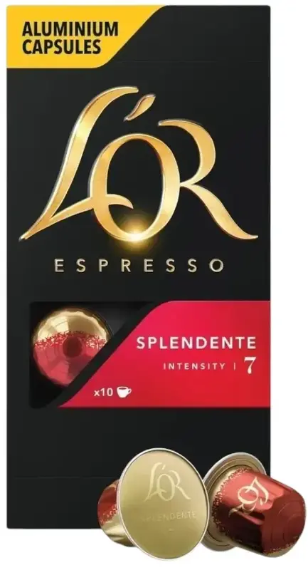 Кава L`OR капсули, Espresso Splendente, арабіка, 10шт, Nespresso - фото - №0