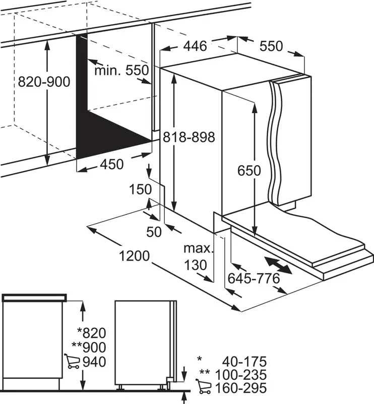 Посудомоечная машина встраиваемая Electrolux EEA23200L - фото - №2
