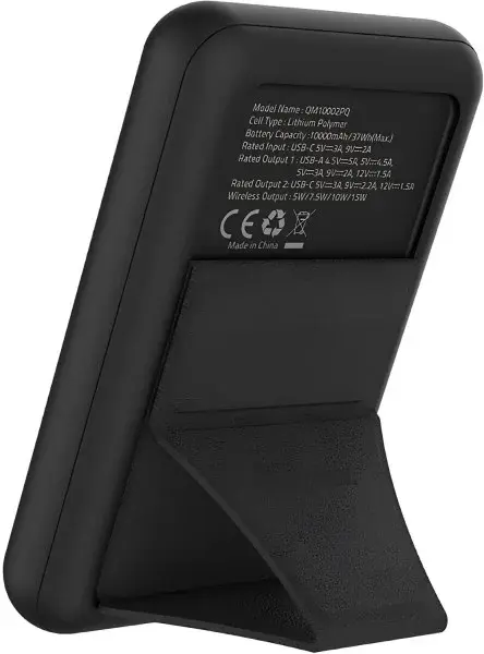 Повербанк Energizer Magnetic Wireless 10000mAh 22.5W PD USB-A, USB-C In/Out, чорний - фото - №1