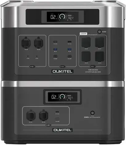 Комплект зарядна станція + батарея розширення 2200Вт/4096Вт OUKITEL (BP2000E+B2000E) - фото - №2