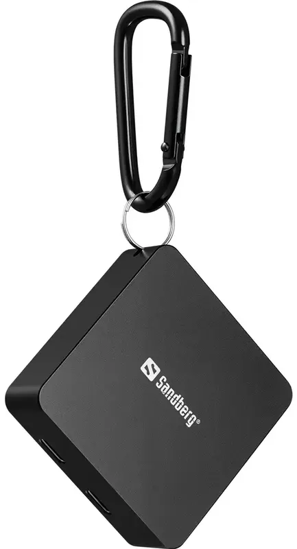 Повербанк Sandberg Magnetic Wireless 5000mAh 20W PD, 2xUSB-C, QI-15W for Apple watch and Airpods - фото - №2