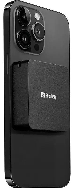 Повербанк Sandberg Magnetic Wireless 5000mAh 20W PD, 2xUSB-C, QI-15W for Apple watch and Airpods - фото - №7
