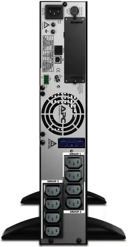 ДБЖ APC Smart-UPS X 1500VA/1200W, RT 2U, LCD, USB, RS232, 8xC13 - фото - №4