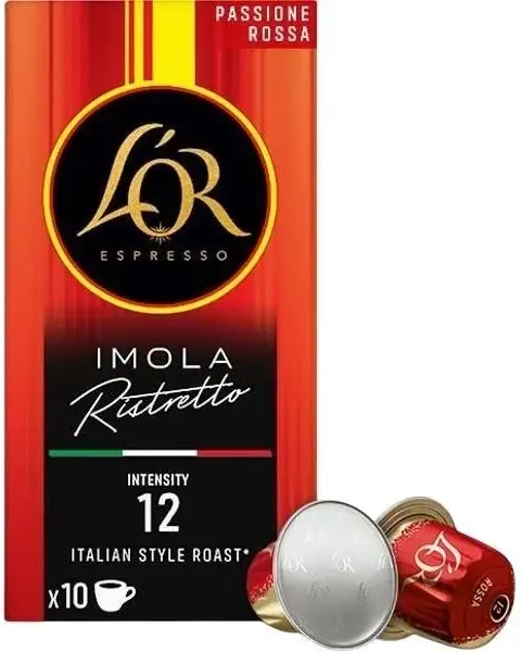 Кофе L`OR капсулы, Rossa Imola Ristretto, арабика, 10шт, Nespresso - фото - №0