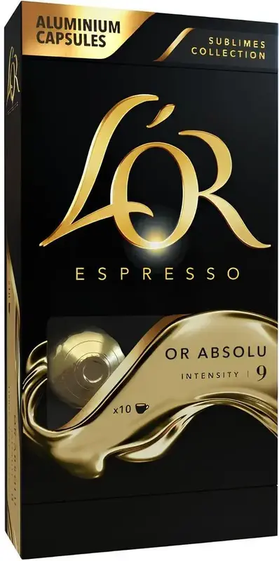 Кофе L`OR капсулы, Espresso Or Absolu, арабика, 10шт, Nespresso - фото - №4