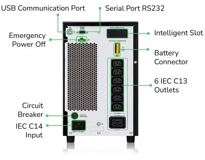 ДБЖ APC Easy UPS SRV 3000VA/2700W, LCD, USB, RS232, 6xC13, 1xC19 - фото - №5