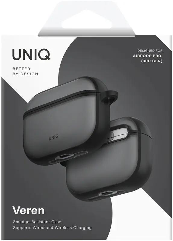 Чохол UNIQ Veren для AirPods Pro 3 Grey (UNIQ-AIRPODSPRO3-VERSMFRST) - фото - №4