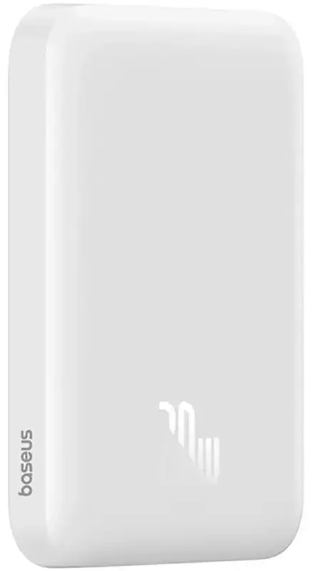 Повербанк Baseus Magnetic Wireless Mini Air 6000mAh 20W PD,QC, USB-C In/Out, Qi-15W білий - фото - №1