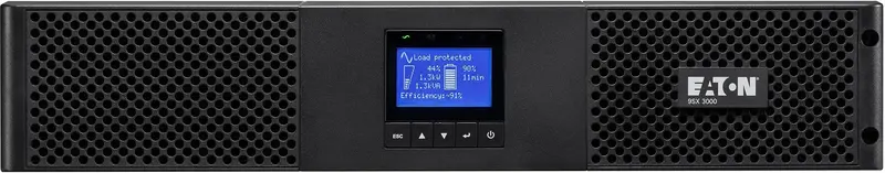 ИБП Eaton 9SX, 2000VA/1800W, RM 2U, LCD, USB, RS232, 8xC13 - фото - №0