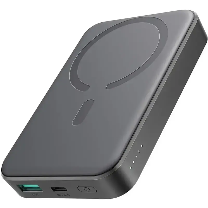 Повербанк Joyroom Magnetic Wireless 10000mAh JR-W020 20W QC USB-C In/Out чорний - фото - №0