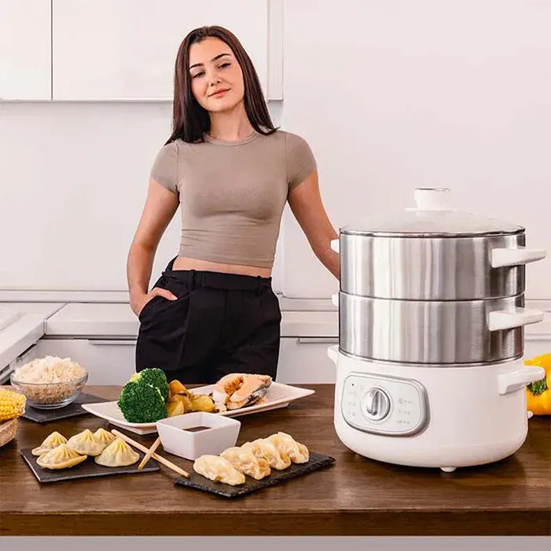 Пароварка CECOTEC Vapovita SteelPot White - фото - №3