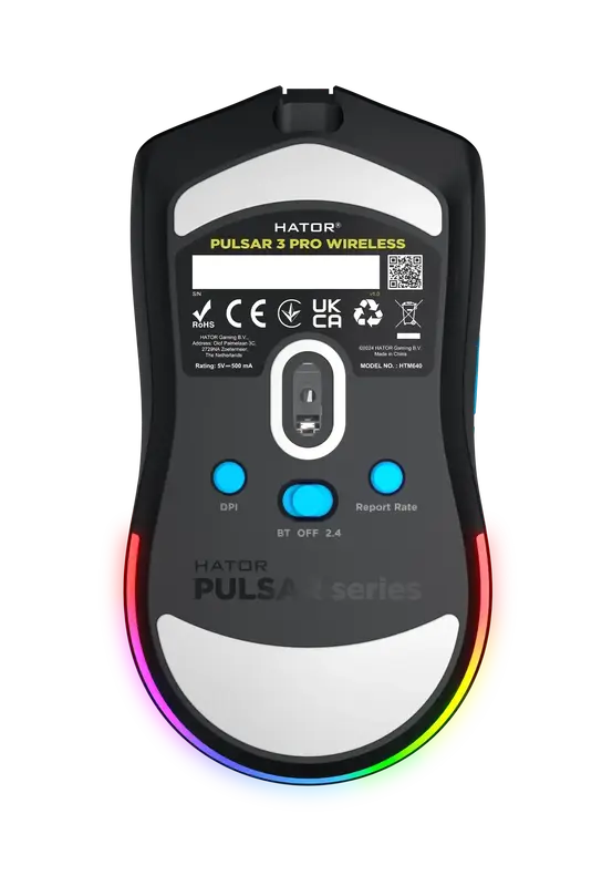 Ігрова миша HATOR Pulsar 3 PRO Wireless (HTM640) Black - фото - №6